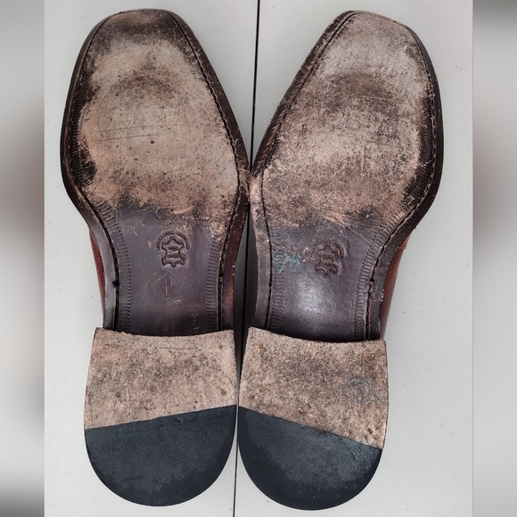 Los Altos Boots Lizard Ostrich Leather Office Business Oxford Dress Shoes Sz 11 - Picture 11 of 13